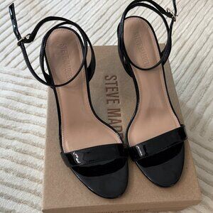Steve Madden Suzie Black Patent Heels - Size 10
